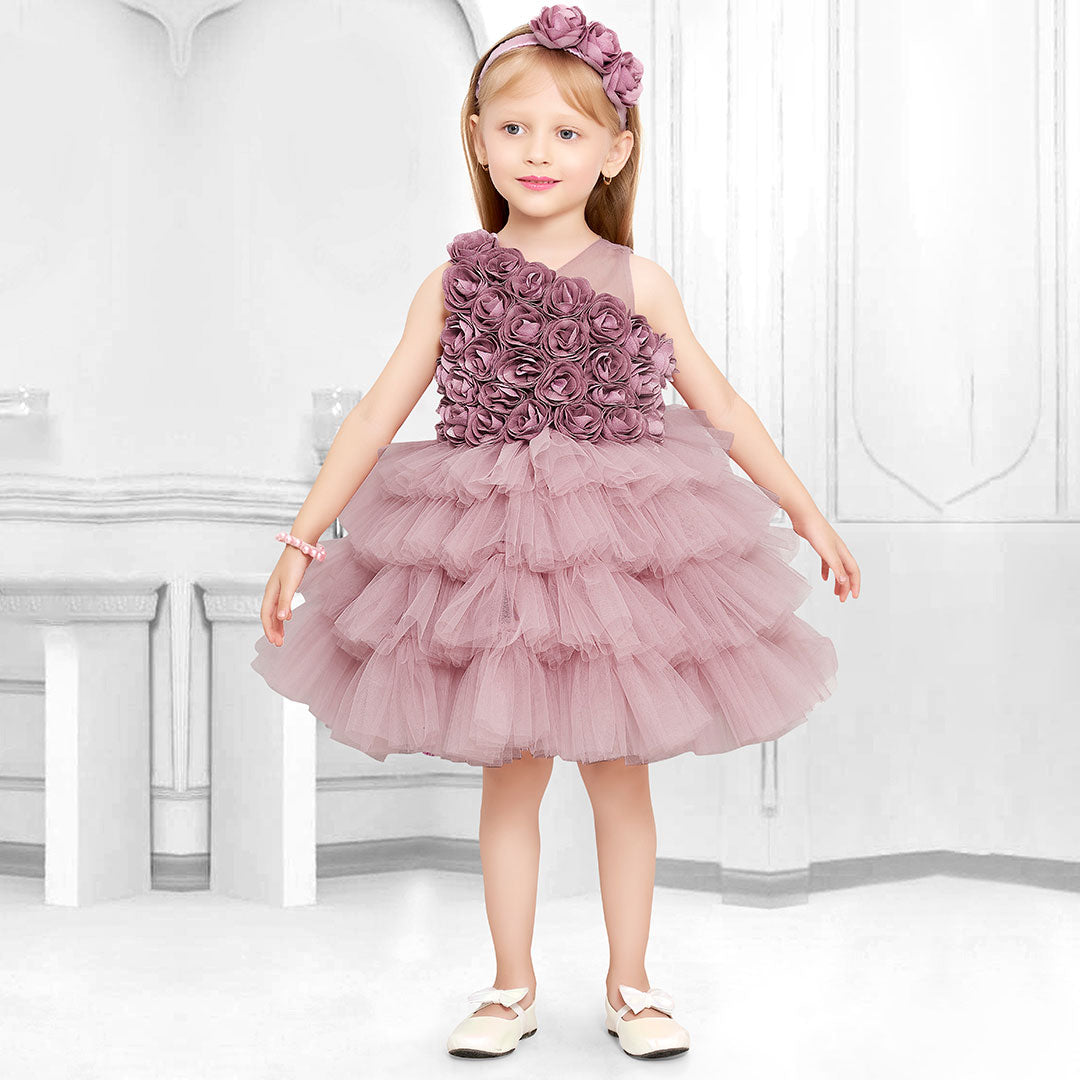 PRETTY PRINCESS IN PINK, PINK PARTY WEAR GOWN FOR LITTLE PRINCESS-ANUB –  www.soosi.co.in